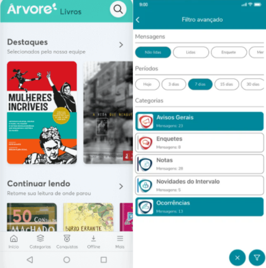 Aplicativos Meu eduCONNECT e Árvore de Livros Aplicativos Meu eduCONNECT e Árvore de Livros